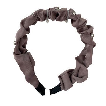 Cintillo Rugoso Con Perlas