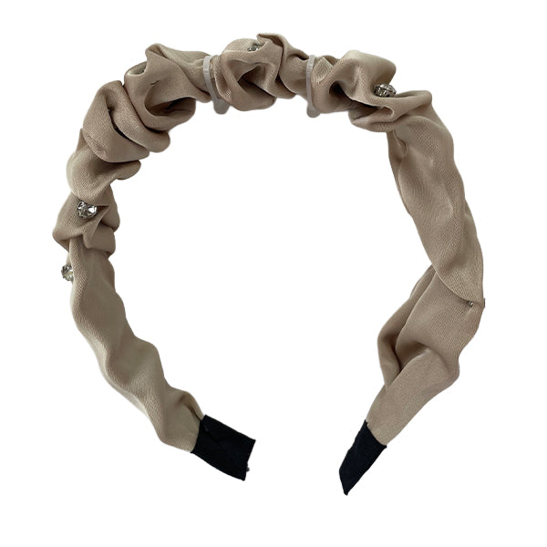 Cintillo Rugoso Con Perlas