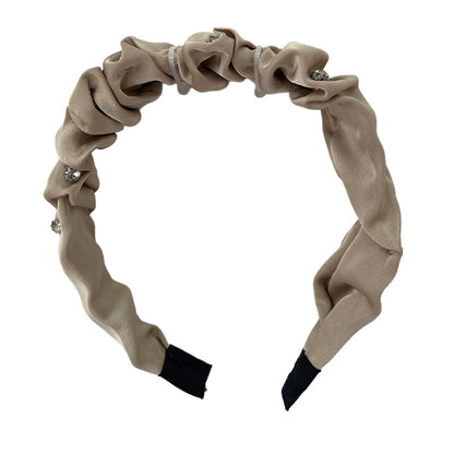 Cintillo Rugoso Con Perlas