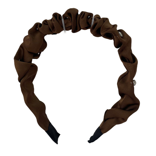 Cintillo Rugoso Con Perlas