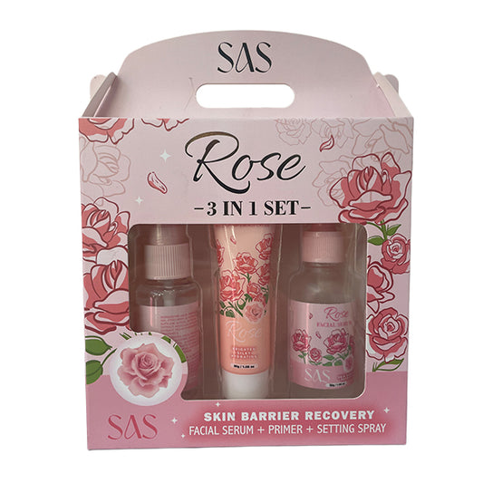 Set Cuidado Facial de Rosas 3 en 1