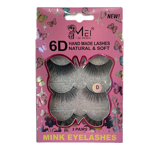 Pestañas Cortinas 3 Pares