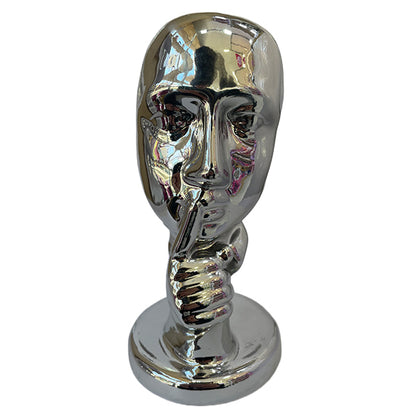 Máscara De Teatro Plateado