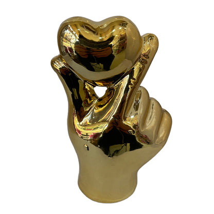 Adorno De Corazón Dorado