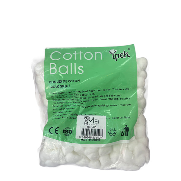 Bolitas de algodon facial
