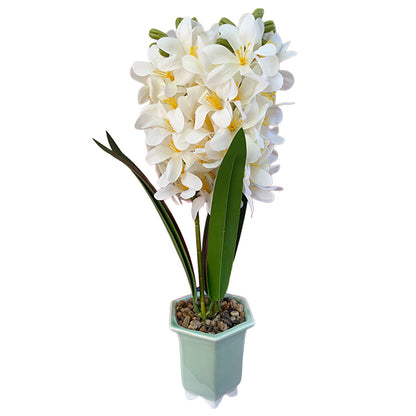 Jacinto Artificial con Maceta