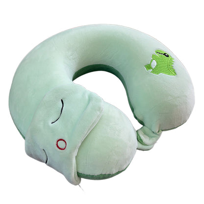 Almohada De Viaje + Mascara De Ojos