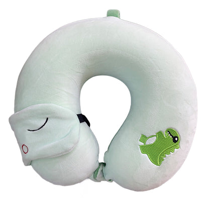 Almohada De Viaje + Mascara De Ojos