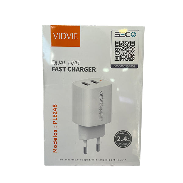 Cargador con 2 Entradas USB