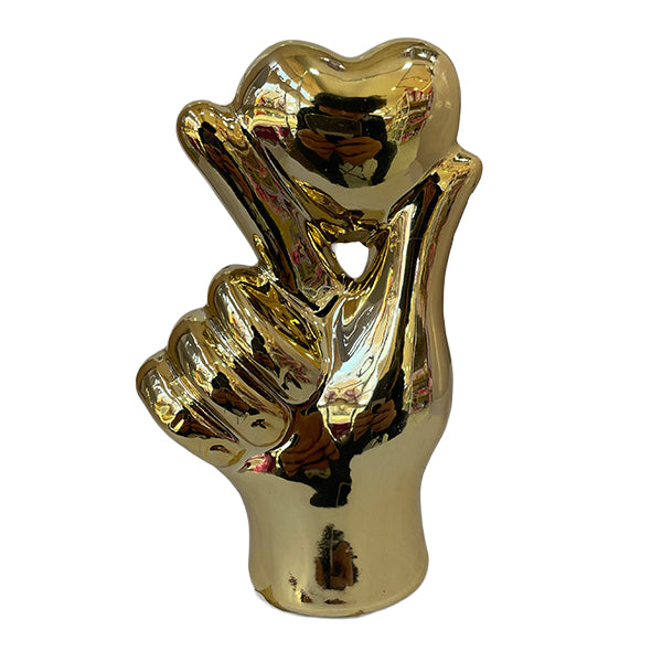 Adorno De Corazón Dorado