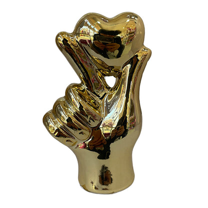 Adorno De Corazón Dorado