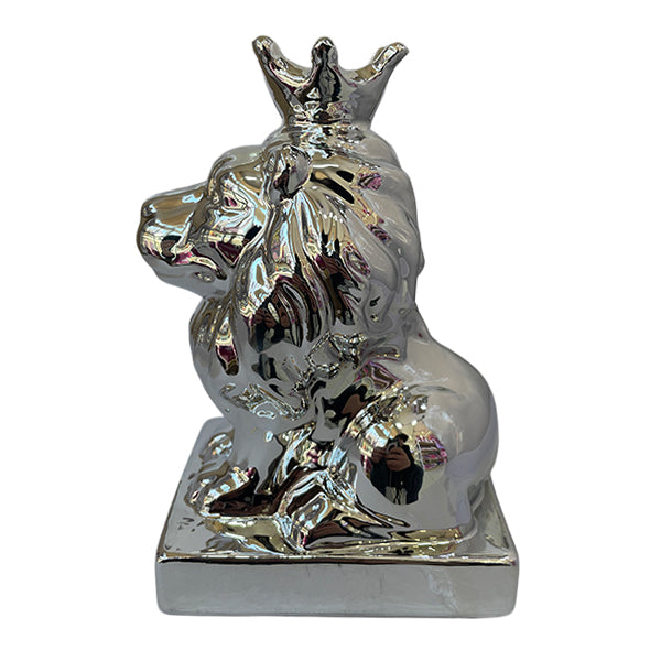 Adorno León Plateado