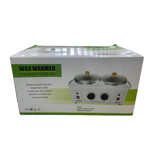 Olla de Cera Depilatoria Doble con Filtro