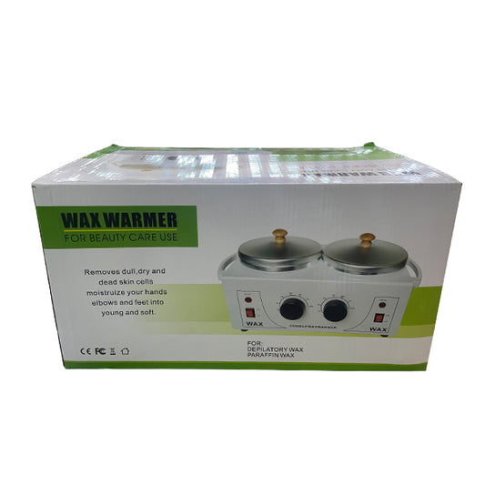 Olla de Cera Depilatoria Doble con Filtro