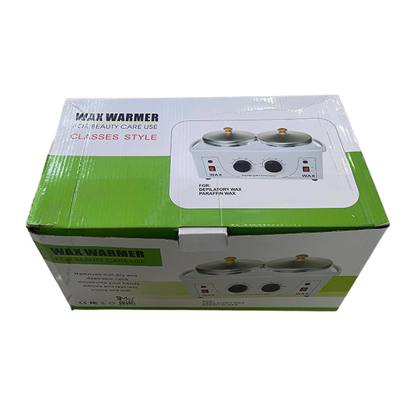 Olla de Cera Depilatoria Doble con Filtro
