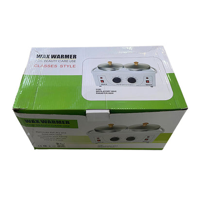 Olla de Cera Depilatoria Doble con Filtro
