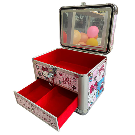 Cosmetiquero Organizador Hello Kitty Con Luz