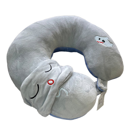 Almohada De Viaje + Mascara De Ojos